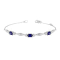Delicate Oval Sapphire Station Bracelet