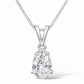 DAILY COLLECTION: Pear-Cut Solitaire Necklace