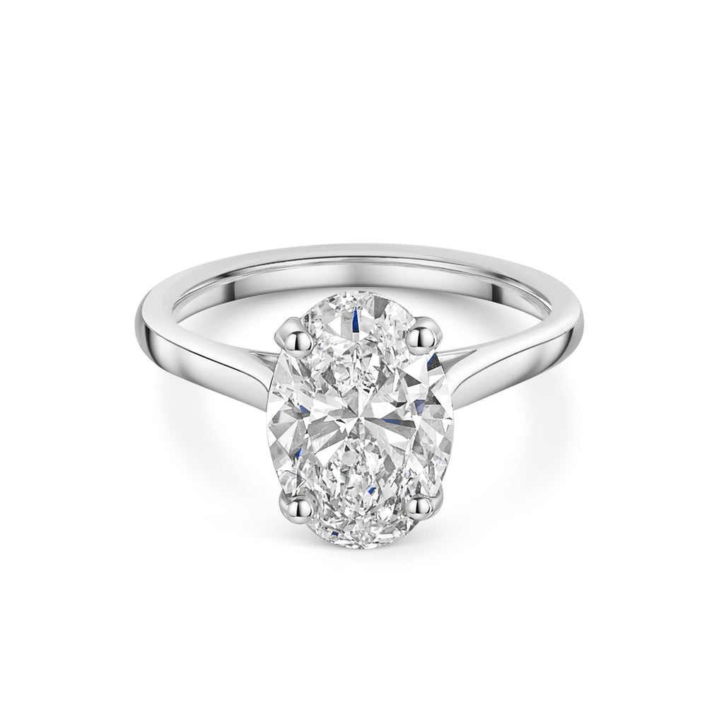 3.00ct Oval Diamond Solitaire Engagement Ring